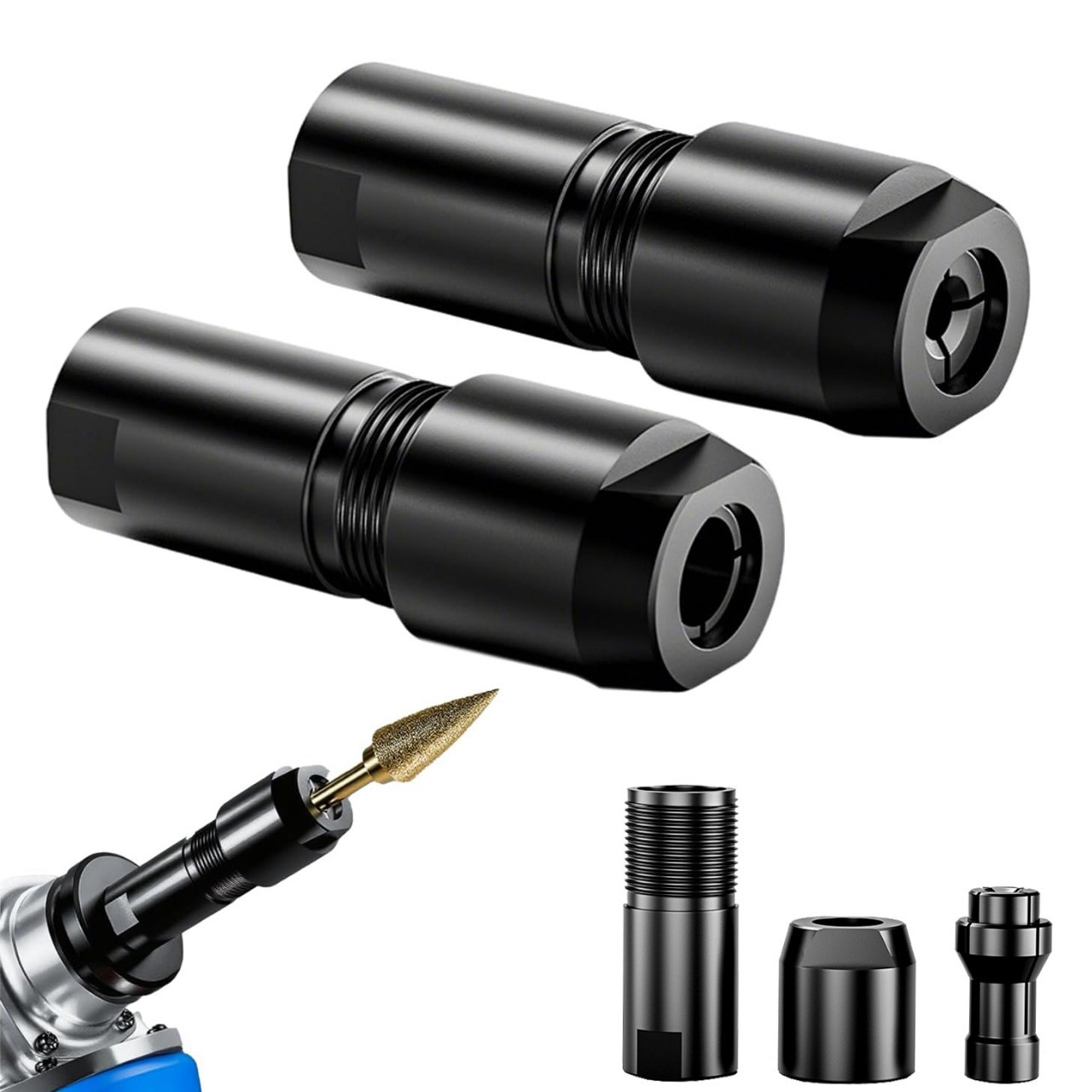 角磨机改装变电磨转换头M10M14.5/8-11直磨机3mm/6mm磨光机转电磨