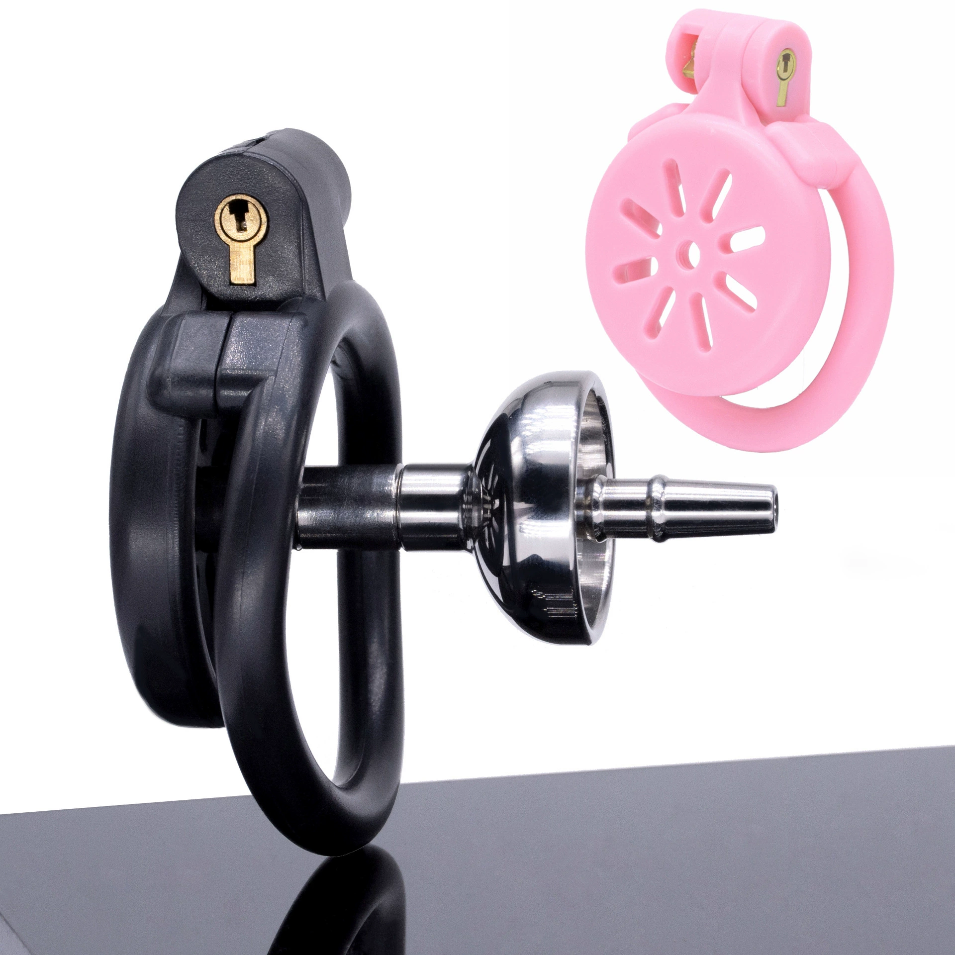 Джу сказал, что плоский замок верности отрицательный CB замок мочевой катетер розовый съемный Cobra CB замок jj моча блокирует ложь