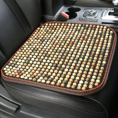 ventilated seat cushion with wooden beads, Cool pad