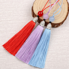Accessories, tassel, small tassel 7cm tassel pendant, silk polyester tassel with hat, tassel decoration