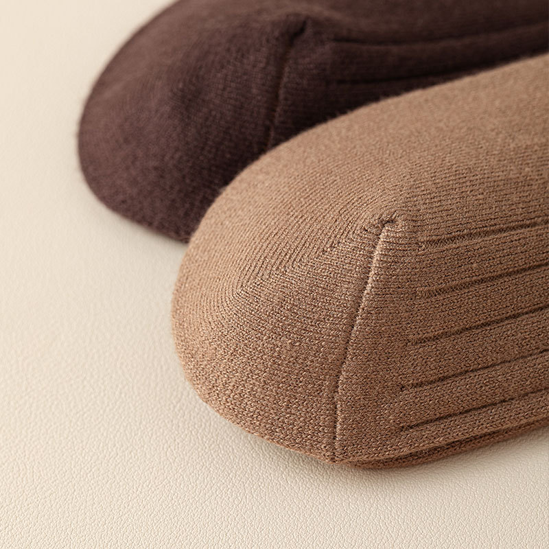Calzini sopra il ginocchio in cashmere, calzini in pile da donna, autunnali e invernali, calzini lunghi, spessi e caldi, calzini alti invernali fino al ginocchio_voghion.com