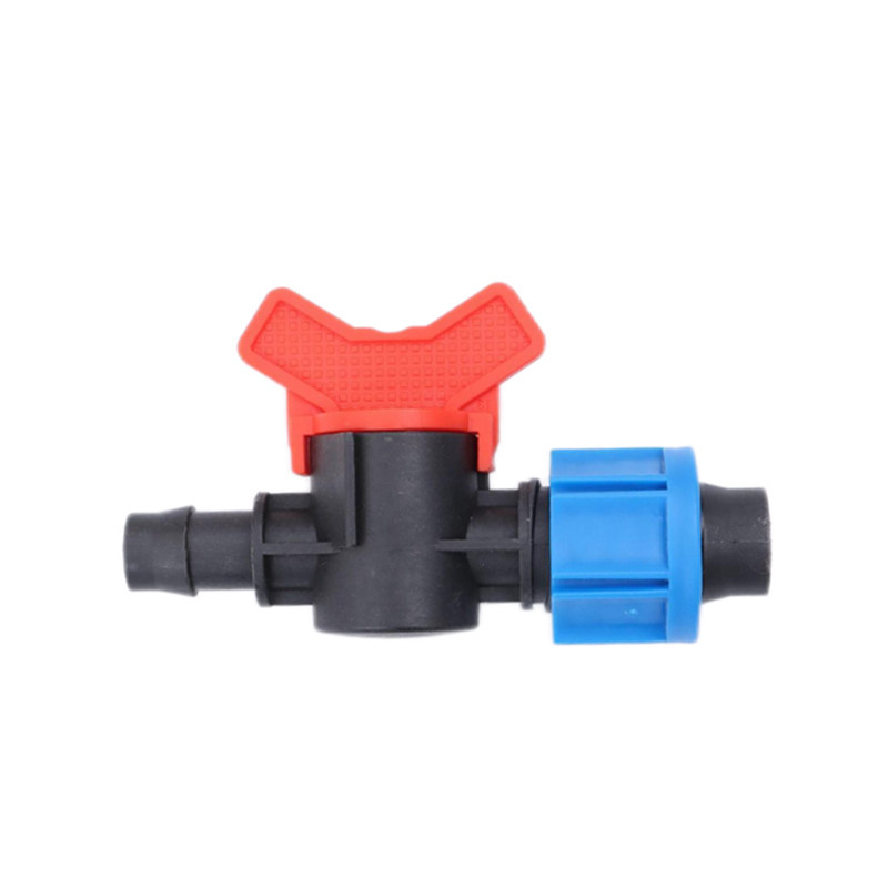 Válvula de derivación de anillo de tracción al por mayor, interruptor de riego por goteo, accesorios de tubería de agua, riego agrícola, 16 válvulas de derivación madre de bloqueo de tubería dura