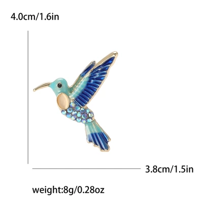 American Creative Alloy Enamel Hummingbird: Yaxa sancaqları