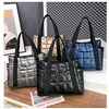 Demi-season shoulder bag, fashionable retro space down jacket, one-shoulder bag, wholesale