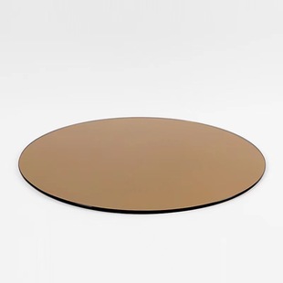Modern Simple Mirror Glass Tray Living Room Coffee Table Desktop Creative Storage Model Room Light Luxury Decorations