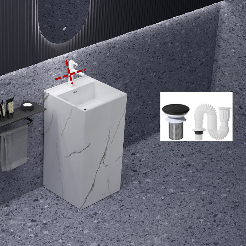 Dafang 45+45+86 stone pattern single basin sink