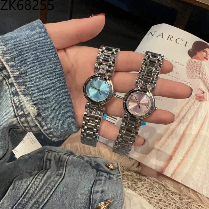 Lang Ms. Qin Girls Fully Automatic Watch Women's Famous Watch Glass Quartz Watch Steel Belt High-End Imitation Watch Senior Jialan