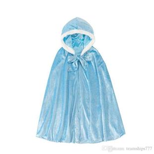 Christmas Children's Unisex Cloak Cloak Hooded Lace-up Single-layer Anime Cosplay Performance Dress
