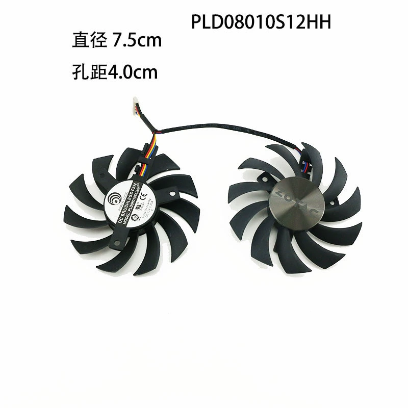 Подходит для кулера ZOTAC Sotai GTX950/960/1060 GA81S2U/PLD08010S12HH
