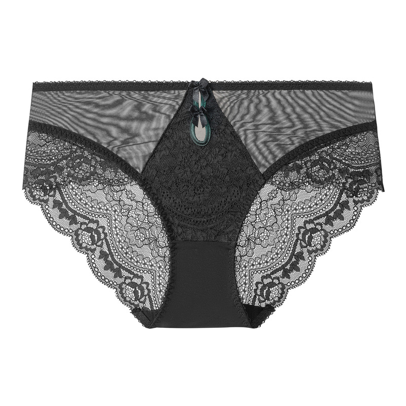 Spring new life year sexy underwear pure thin lace underwear European and American peach red briefs wholesale