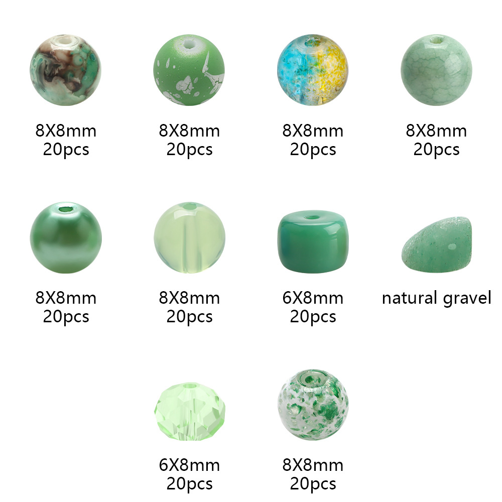 185g Weight Beads Jewelry Making Type Diameter 8mm Jewelry Making Size DIY Jewelry Accessories Classification 1 Set Quantity Glass Material Irregular, Round Pattern Plating Design Simple Style Style 1 Set Diameter 8mm Glass Irregular Round DIY Jewelry Accessories Beads 12