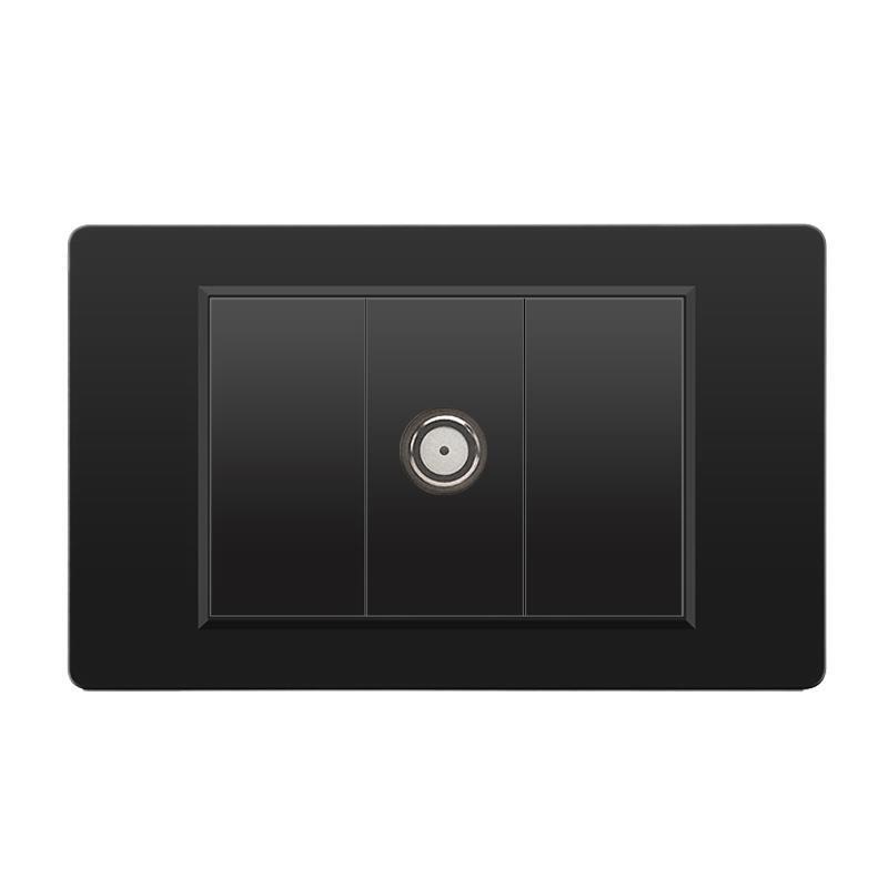 外国貿易スイッチソケット黒 PC パネル壁東南アジアタイ 6 穴台湾ソケット 20Wtype-c|undefined