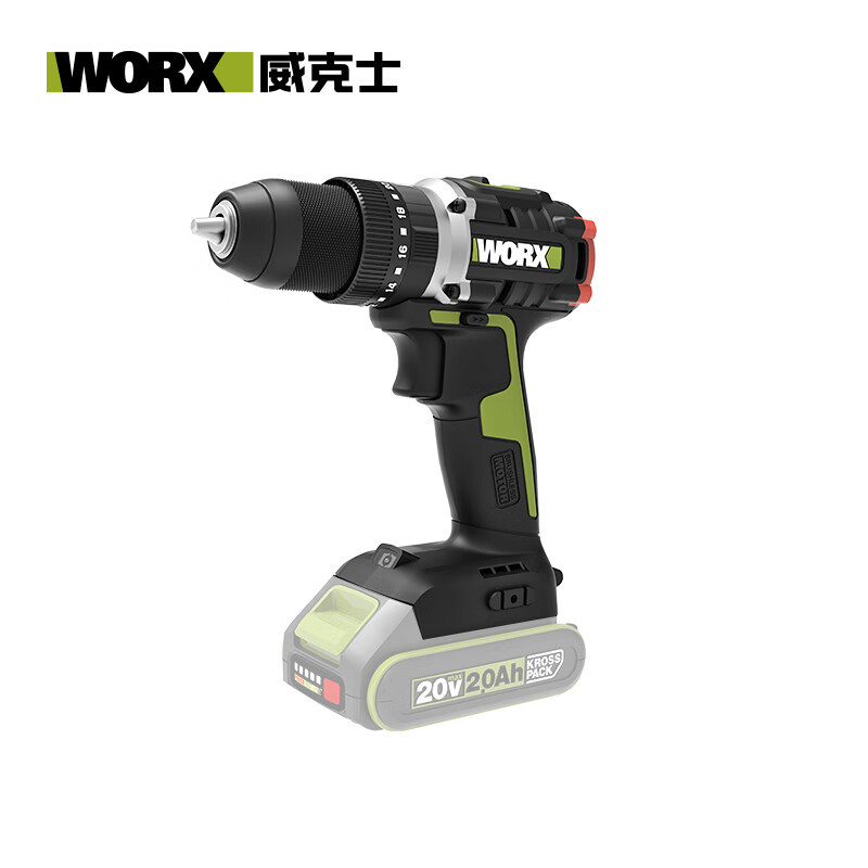 WIX 20V taladro de impacto sin escobillas WU369.1 (electricidad única) taladro de pistola de batería de litio taladro de pistola en la pared doméstica