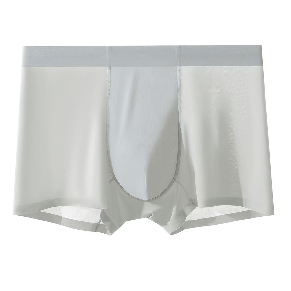 Pantalones de seda de hielo para hombres sin trazas de aire tacto pantalones de secado rápido transpirables de cuatro cuernos de grafeno antibacteriano pantalones cortos