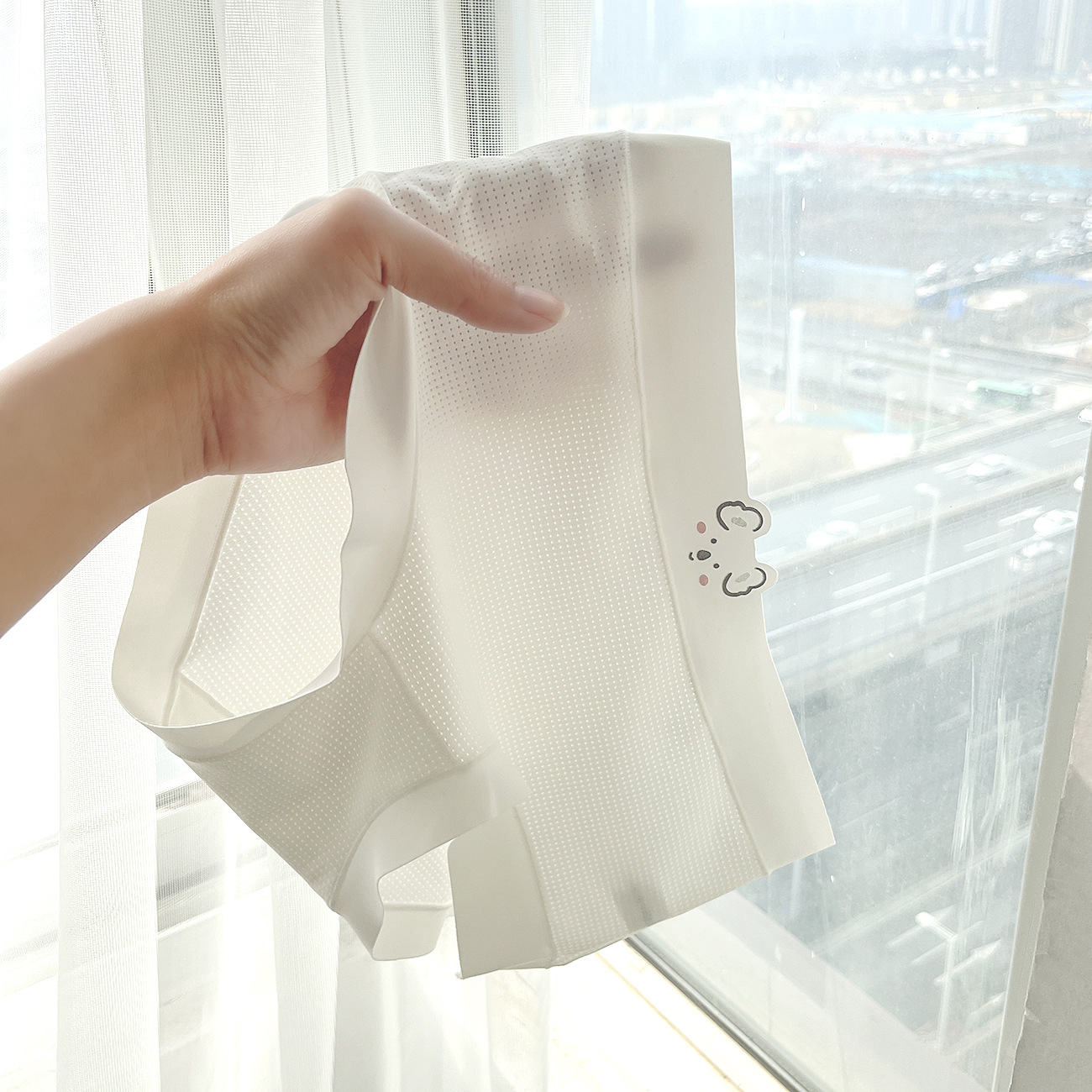 C426 primavera y verano empuje principal 3D Koala oso transpirable agujero Seamless chica Mediados de cintura ropa interior