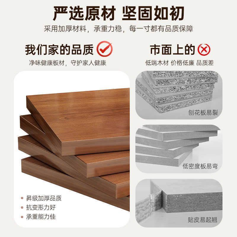 床头柜落地卧室家用简约现代收纳柜简易实木腿出租房用多层置物架|undefined
