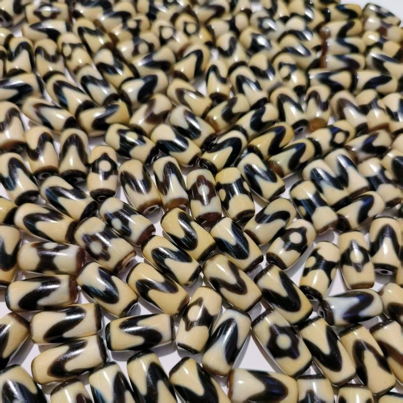 厂家台湾天珠风化牙黄油润包浆工艺散珠串珠手链项链【五A级】|undefined