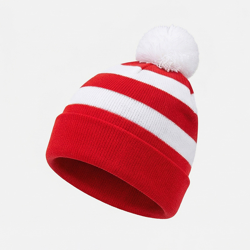 레드 + 표백색 6호 (흰색 폼폼)