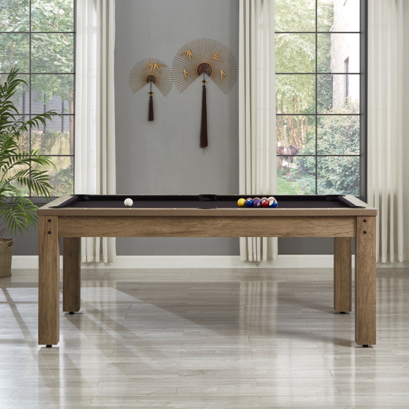 Mesa de billar para el hogar Mesa de billar interior Mesa de ping pong tres en uno multifuncional Mesa de comedor Mesa de billar americano Entretenimiento familiar