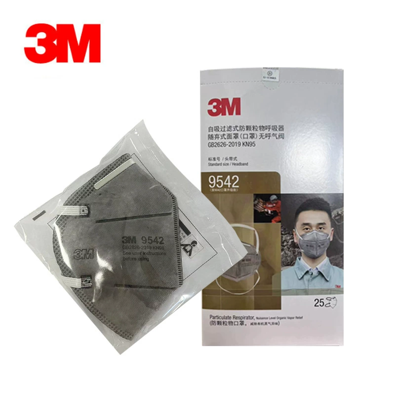 3M 9542 KN95 маска с активированным углем (тип головки)