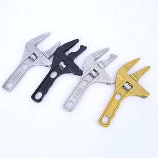 Large open-end adjustable wrench multifunctional washbasin faucet repair tool multifunctional short handle adjustable wrench