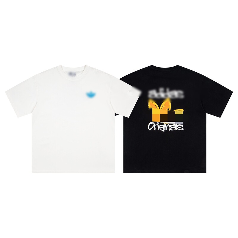 Clover European and American Original Trendy Brand Spring and Summer New Ins-Style Casual Loose-Fitting Unisex Short-Sleeve T-Shirt Clover European and American Original Trendy Brand Spring and Summer New Ins-Style Casual Loose-Fitting Unisex Short-Sleeve T-Shirt
