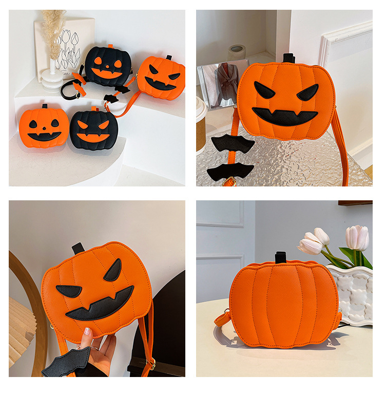 Halloween Funny Pumpkin 2023 Nuova borsa da donna monospalla Moda Contrasto colore Creatività personalizzata Alla moda_voghion.com