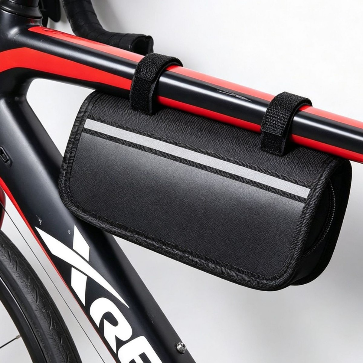 Cyclist's bicycle front beam bag, mountain bike phone bag, tool storage bag, front hanging bag, upper tube bag, cycling equipment