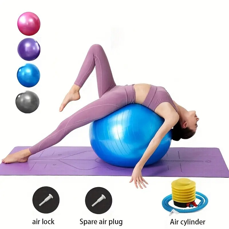 [Hot Style Yoga Ball] Authentic Yoga Ball Adult Exercise Ball Thickened Explosion-Proof Dragon Ball Can Bear 250kg