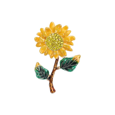 Yaxa sancaqları elegant fresh sunflower brooch