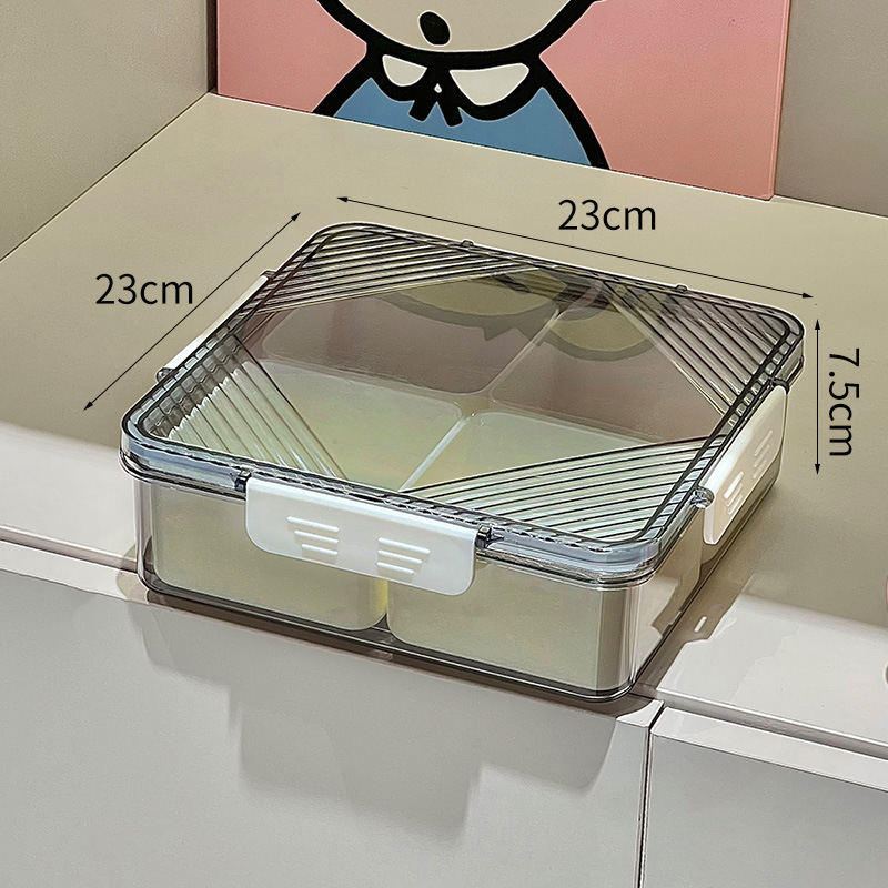 水果盘冰箱收纳盒家用储物塑料盒pet材质调料罐厨房花椒分装批发|undefined
