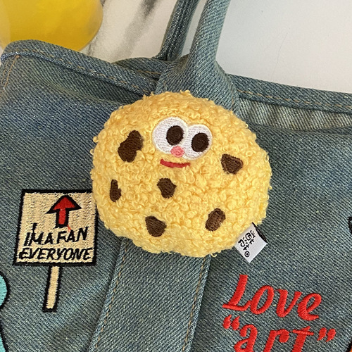 Cat fan cookie brooch pendant funny plush cute clothes bag accessories creative key pendant gift