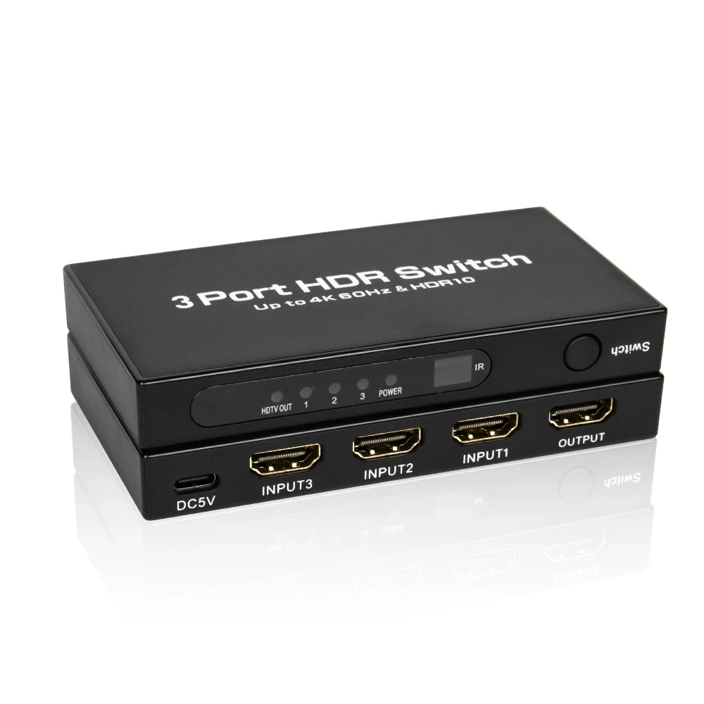 2025 Новый ABS модель 2.0B HDMI переключатель 3x1 4x1 5x1 RGB 4K60Гц