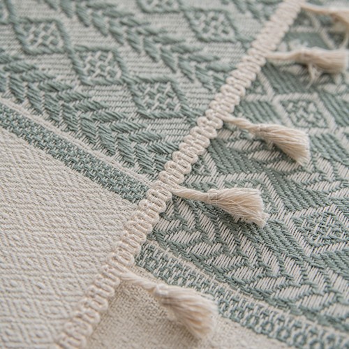 Nordic fabric tablecloth ins Xiaohongshu internet celebrity tassel tablecloth coffee table modern cover cloth high-end