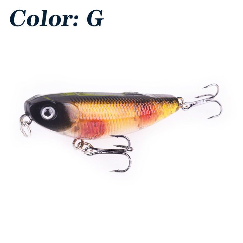 Loya cebo micro-lápice flotante caracteres de agua perro falso cebo de agua dulce pesca de rayas blancas pequeñas boca de caballo pescado pescado