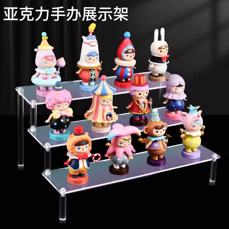 レインボーアクリルフィギュアブラインドボックスディスプレイスタンドはしご型香水ジュエリー収納ラック装飾品収納ラック|undefined