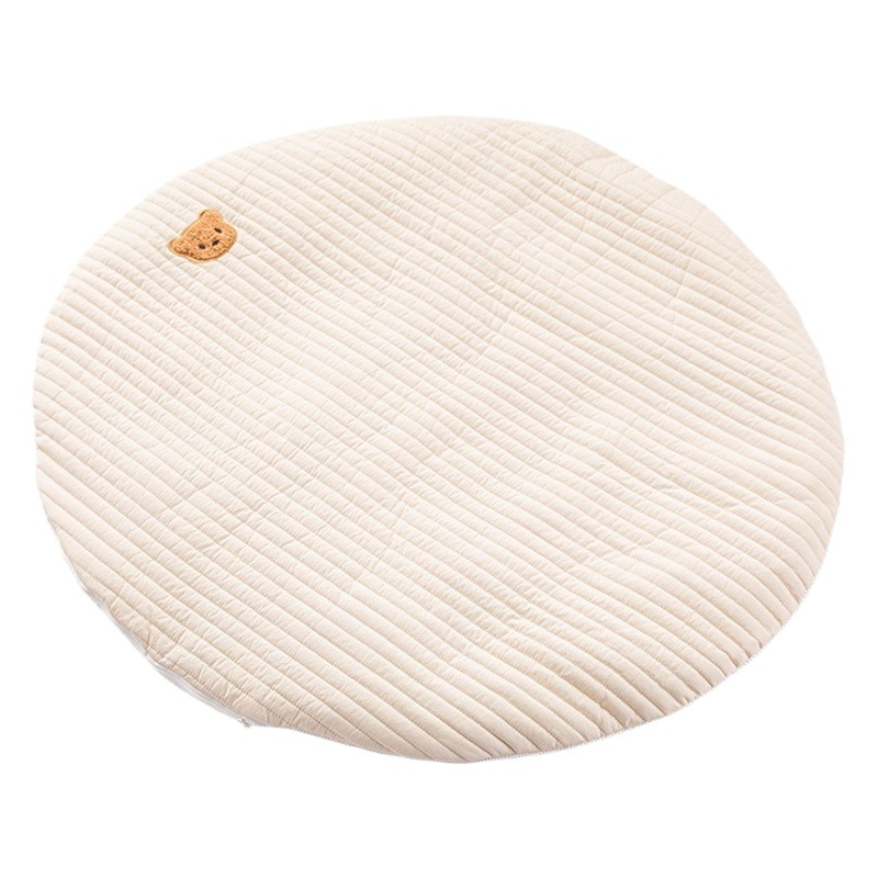 INS nuevo bebé ronda gateando Mat juego estera desmontable y lavable alfombra del piso exquisito bordado alfombra de La Tienda del bebé
