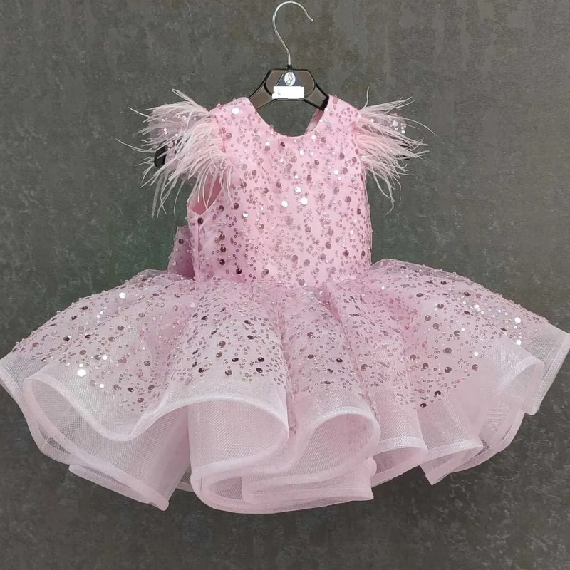 Children's Dress Princess Gown For Girls, Birthday Flower Girl Wedding Little Girl's Tutu Dress, Piano Host Performance_voghion.com