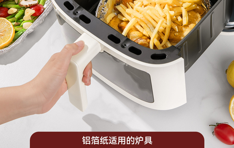Kalay folyo hava fritöz özel alüminyum folyo barbekü kutusu sızıntısı ev pişirme barbekü tek kullanımlık kalay folyo