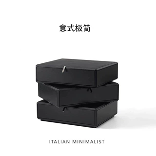 意式极简旋转床头轻奢高级感卧室轻奢高级感三层旋转床边储物柜子