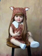 BZDOLL仿真女孩琪琪55厘米全胶可洗澡长发公主重生娃娃过家家玩具