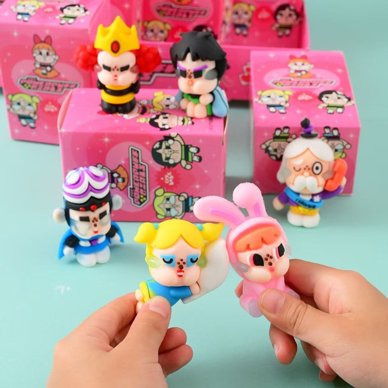 クロスボーダー 12 ボックスパワーパフガールズブラインドボックス人形デスクトップ装飾品子供の誕生日小さなギフトおもちゃトレンディなブラインドボックス|undefined
