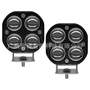 Cross-Border Exclusive Car Led Work Light 3inch High-Brightness Dual-Color Small Square Light 5D Off-Road Vehicle Modified Spotlight