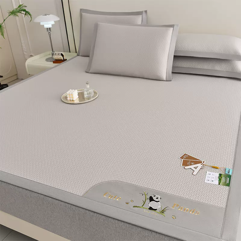 夏季冰豆豆凉席冰丝a类席母婴级可折叠机洗床笠款凉感床垫空调席