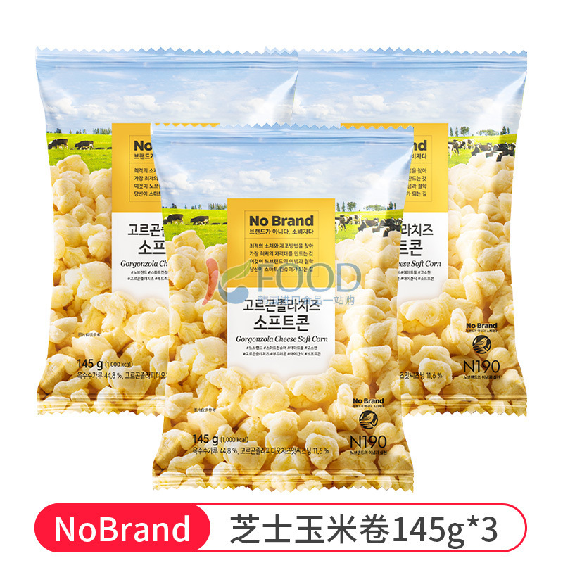 韩国NoBrand芝士玉米卷诺倍得冈古佐拉玉米条巧克力味爆米花零食|undefined