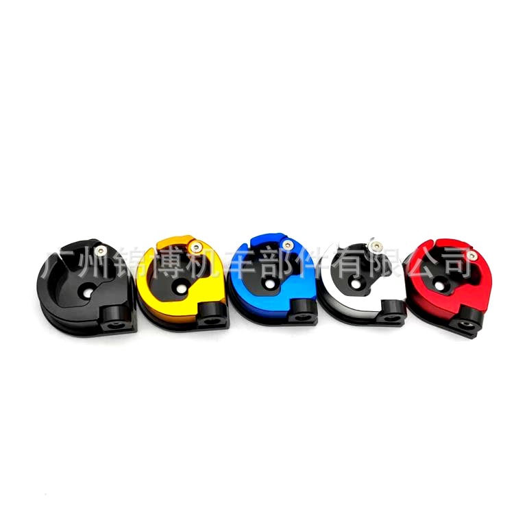 Motorcycle Accessories Cnc Aluminum Alloy Boutique Movable Rotating Hook Helmet Luggage Storage Hook Factory Direct Supply