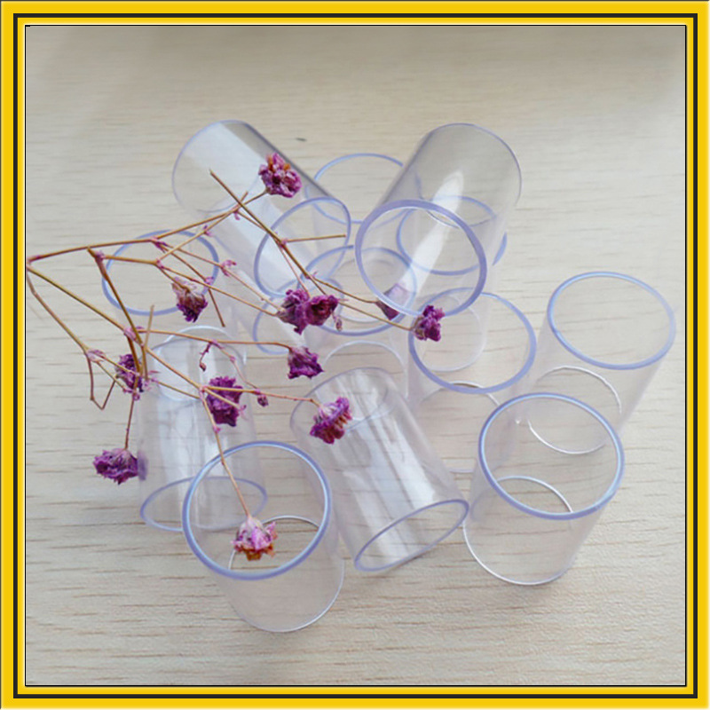 展会防尘罩PVC透明空心塑料圆管陈列展示手办模型展示盒可配盖