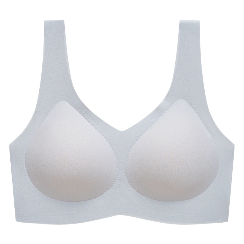 Rojo brillante lavable a máquina más tamaño ropa interior de boda correa de hombro ancha pecho grande pequeño sujetador fino sin costuras anti-flacidez taza fija