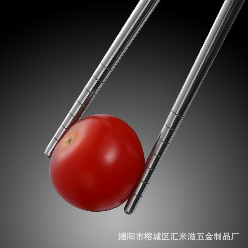 316ステンレス箸家庭用滑り止め箸断熱中国式角形金属箸メーカー直販ロゴ|undefined