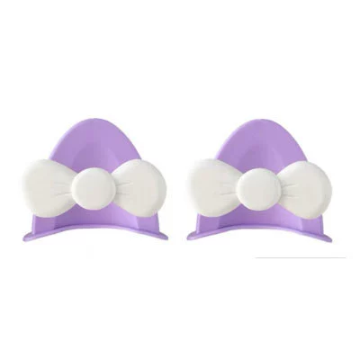 Ears Accessories, Cute Random Stickers, Dəbilqə (Kaska) aksesuarları - cat-eared-butterfly-purple-and-white